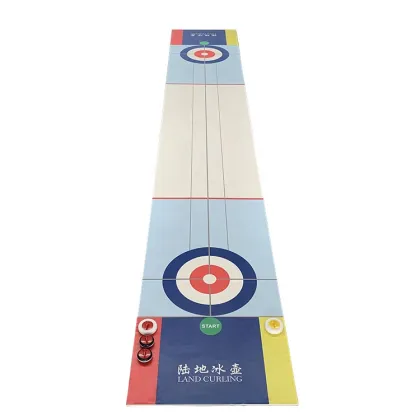 Curling Game: Outdoor Rink and Sports Board