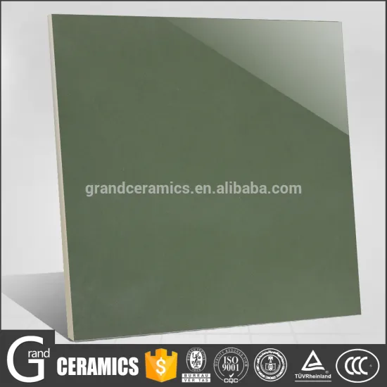 2016 Porcelain polished full body tile dark green color PC6015