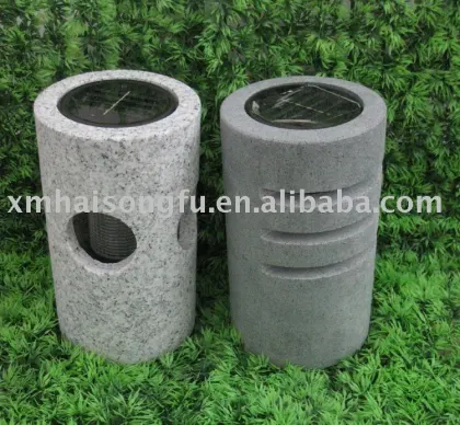 sun energy stone lamp,solar garden law light,outdoor stone lantern