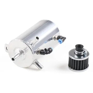 Universal Breather Tank Fuel Tank 0.5L Oil Catch Can and Breather Filter Kit