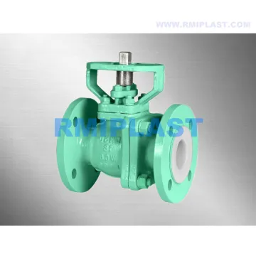 PTFE FEP Liner Ball Valve With Mounting Pad