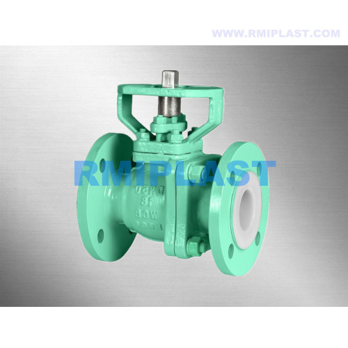 PTFE FEP Liner Ball Valve مع وسادة التثبيت