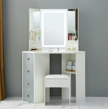 LED Lighted Mirror Makeup Vanity Dressing Table