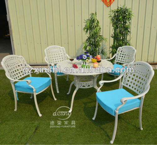 Outdoor garden set cast aluminum outdoor table and chairs garden furniture patio England bistro furniture