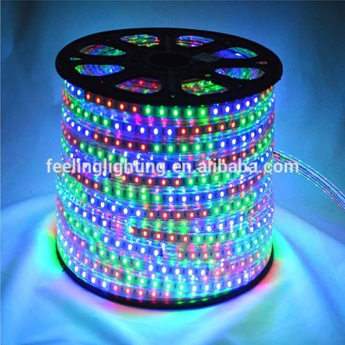 Hot selling cheap factory price waterproof SMD 5050 strip 220v led rgb lights for home made in china