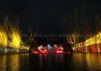 Floating Fountain with Lights