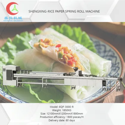 Full Automatic Rice Paper Spring Rolls Production Line - Vietnam Spring Rolls Machine