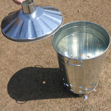 Hot Selling Extra Large Galvanized Garbage Recycling Incinerator