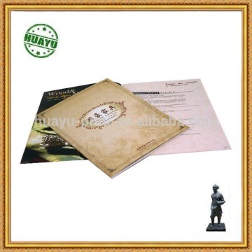 2015 No MOQ full color perfect binding brochure printing