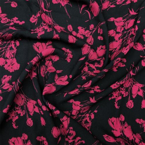 Viscose Woven Diamond Crepe Printed Fabric