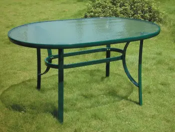 oval garden table