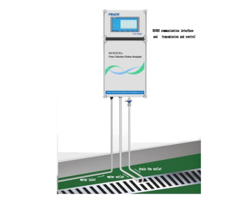 Swimming Pool Chlorine Analyzer: POP-8300 Free Chlorine Online Water Quality Testing Equipment for Hospitals