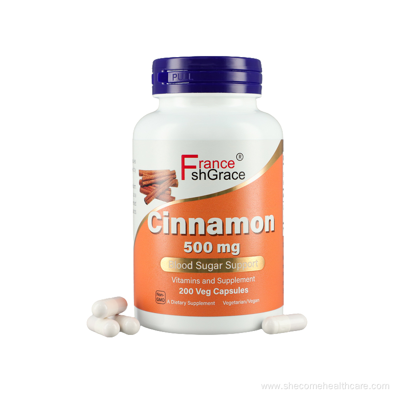 Cinnamon Non-GMO Healthy Glucose Metabolism Cinnamon capsule