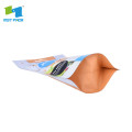 custom Stand up plastic bag with zipper for dry food