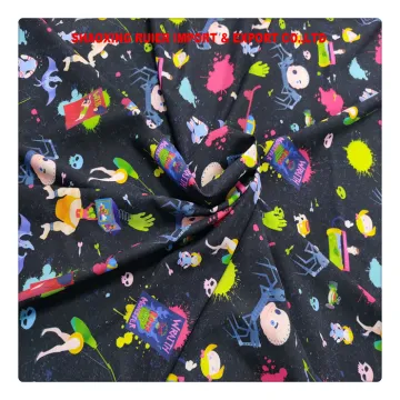 Custom Print Design 100% polyester taffeta fabric
