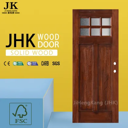 JHK-Wood Home Doors Craftsman Style European Wooden Door Design