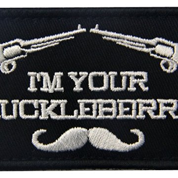 Huckleberry geborduurde militaire patches Tactical Army