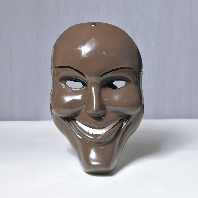 Brown Creepy Grin Horror PVC Mask