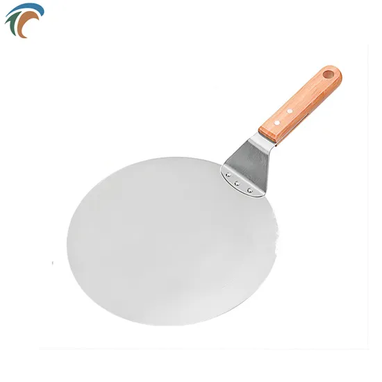 Pizza Tools Homeuse 10 Inch Round Stainless Pizza Peel Wood