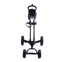 4 Wheel Foldable Golf Trolley ერთად ქოლგის მფლობელი