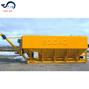 Customized No-Leak 4mm Q235B Horizontal Low Profile Cylindrical Silo