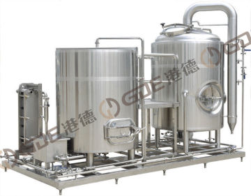 Electric Heated Micro Brewing Equipment , 10hl Brewhouse For Constant Temp