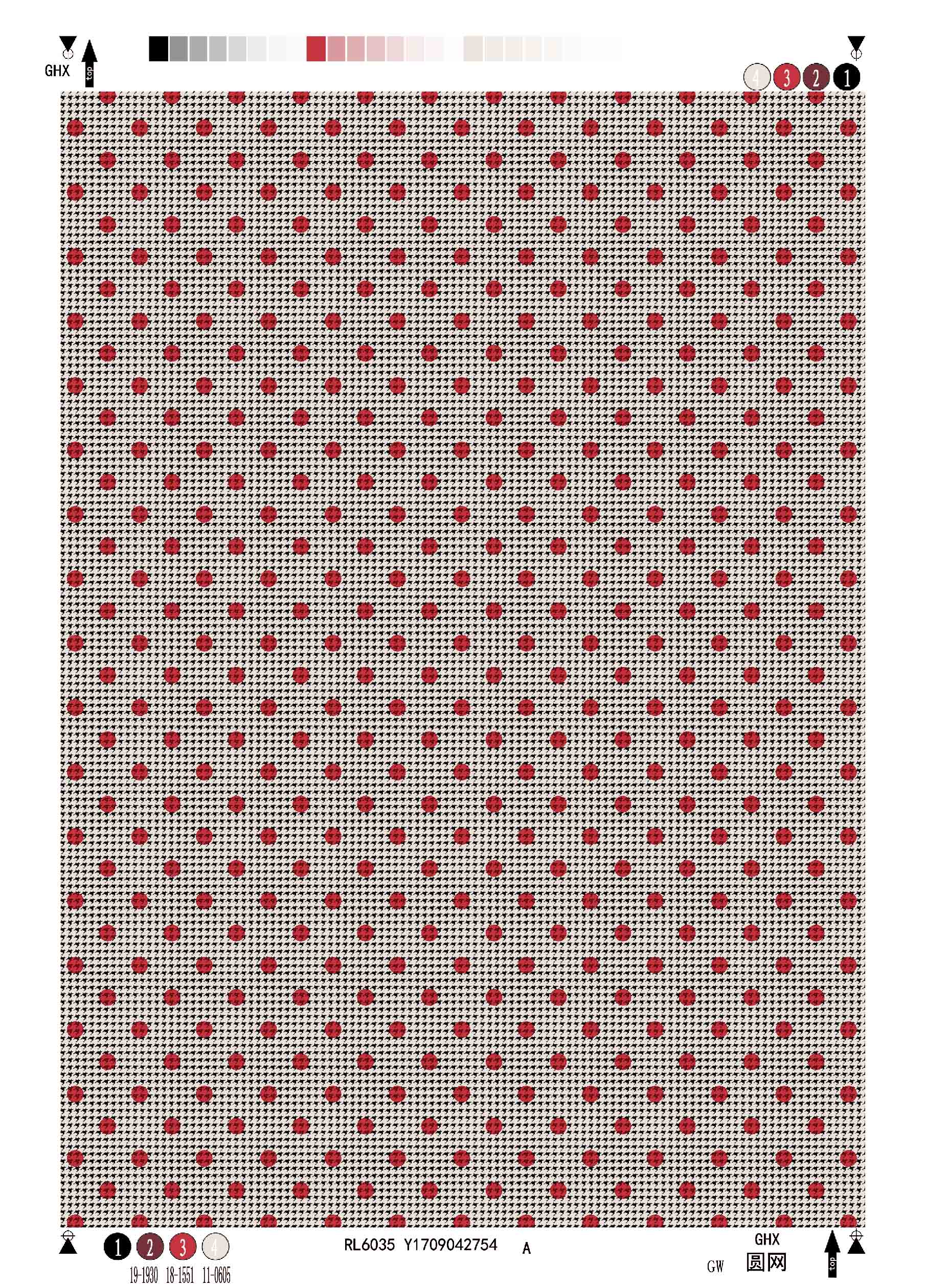 Rayon Twill Printing Fabric Houndstooth&Dots