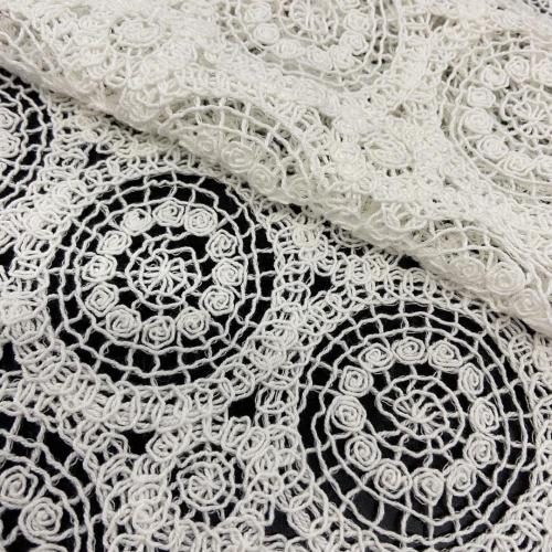 Solid Jacquard/ Guipure Chemical Lace Embroidery Fabric