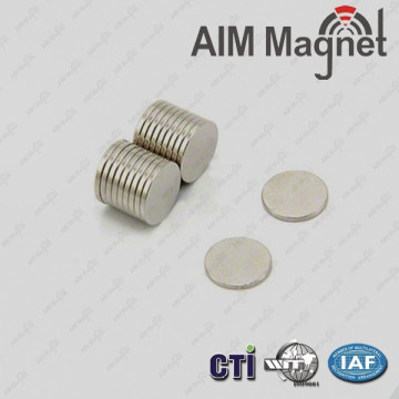 Dia 15mm x 1.5mm thick N35 NI-Cu-Ni Axial Neodymium Magnets