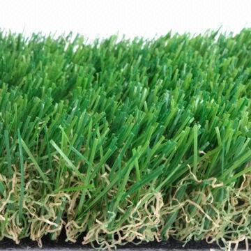 Normal 4-tone flat artificial grass for landscaping and garden decoration, soft and comfortable