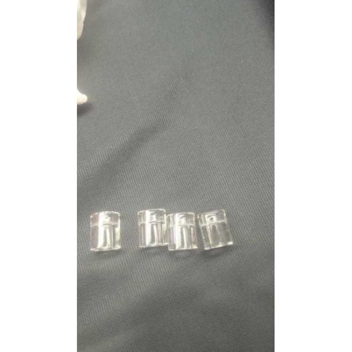 Tubo de aromaterapia de vidro transparente transparente