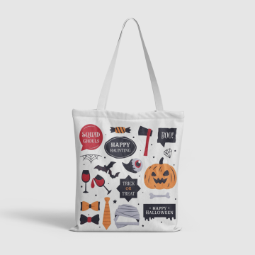 Halloween Canvas Tote Ghoulish