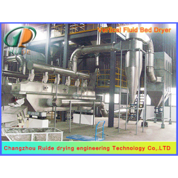 Fluid drying bed machine for mineral