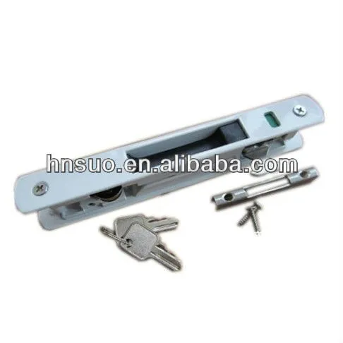 european two sides aluminium sliding door lock