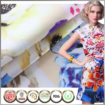 2014 China Top quality Polyester print satin fabric roll