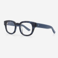 Round Thick Acetate Unisex Optical Frames 23A3200