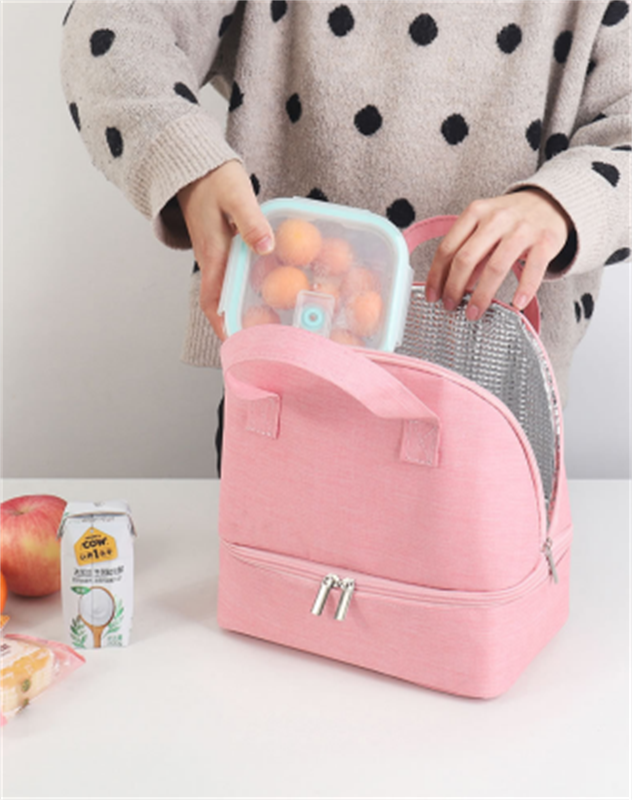 Two-way Zipper Closure Oxford Fabric Lunch bag