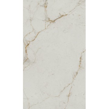 Laje de porcelana de pedra sinterizada com acabamento polido e corpo branco Abu Dhabi