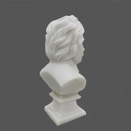 Albert Einstein Marble Bust Sculpture