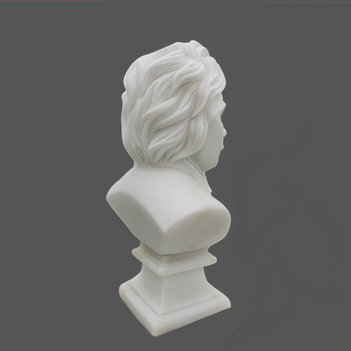 Albert Einstein Marble Bust Sculpture