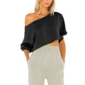 Women`s Summer Shoulder Crop Top