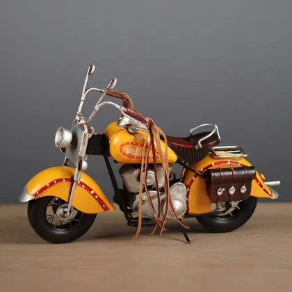 Retro Indian Motorcycle Nostalgic Decor for Home Bar Display