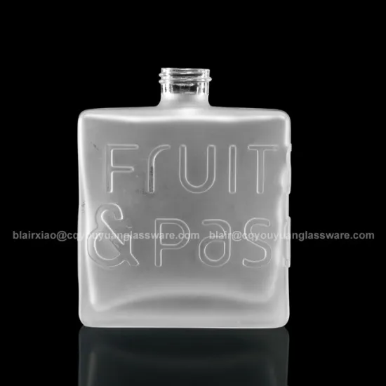 Square Bottle Shampoo Wholesale Frosted Glass Bottle 250ML