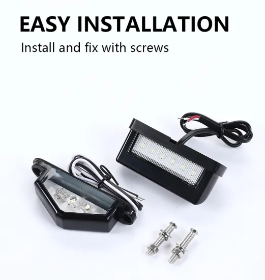 12-24V Aluminum Car Van Bus Trailer RV LED Plate License Light