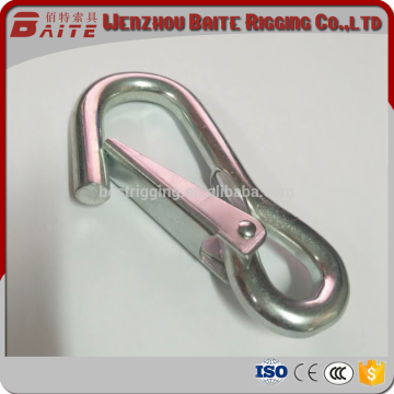 2016 Zinc Plated spring Carabiner bit Snap Hook Marine sail Rigging hardware