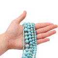 Craft Turquoise Howlite Round Beads for Jewelry Making