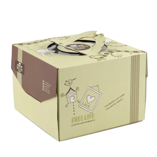 Elegant birthday cake box