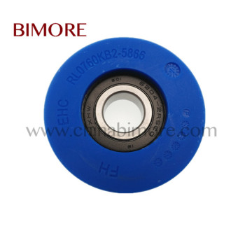 RL0760KB2-5866 Bimore OD76mm W25mm Bearing 6204 Escalator Step Roller Wheel