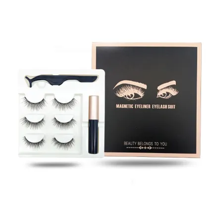 25mm 3D Mink Eyelashes with Magnetic Box - Customizable Own Brand Magnetic Lashes