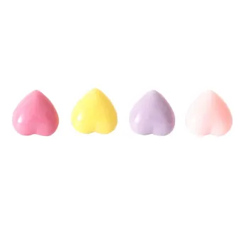 Heart Shape Plastic Quality Macaron Colored Push Pins
